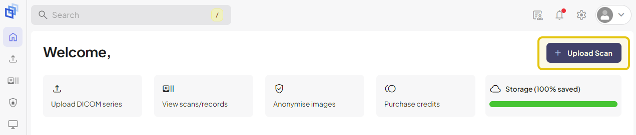 anonymization on upload step 1